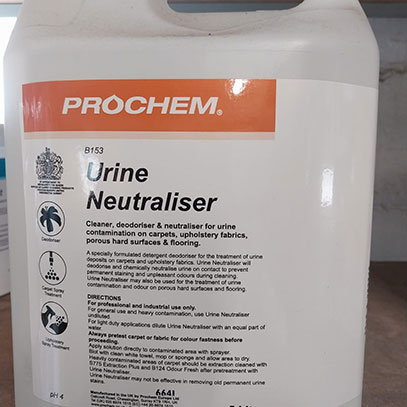 stain removal - urine chemical